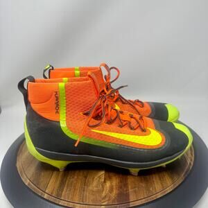 Nike Air Huarache 2KFilth Elite Metal Baseball Cleats Orange Men's Size 11.5
